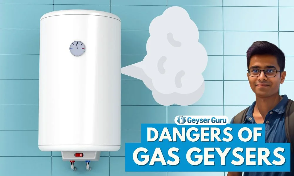 Gas leaking from a gas geyser