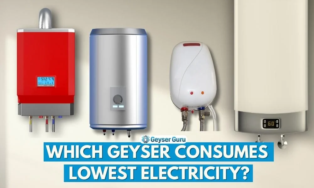 Geyser with low energy consumption
